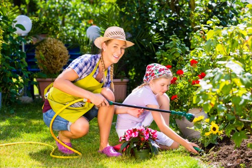 Arnos Grove gardeners carrying out a careful site safety check